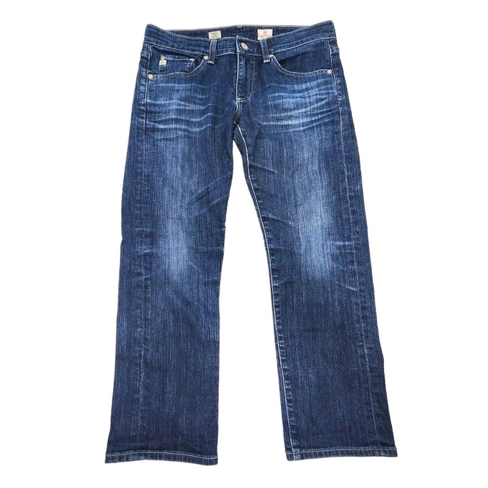 Adriana Goldschmied Jeans Tomboy Crop Medium Wash Mid Rise Womens Size 27